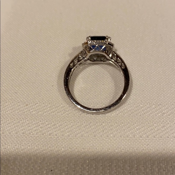 Blue Sapphire CZ Ring - Picture 6 of 7